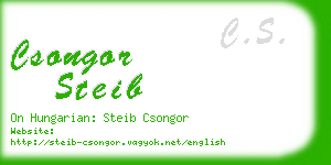 csongor steib business card